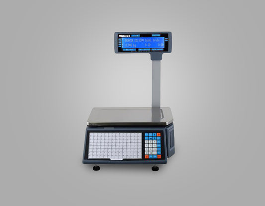 Rugtek RLS-1000P Pole Type Thermal Printing Scale | Barcode Label Printing Weighing Scale for Hypermarkets & Retail Stores