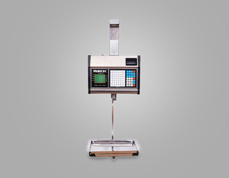 Rugtek RLS-1000H Hanging Display Label Printing Scale – Industrial Thermal Barcode Weighing Scale for Supermarkets & Food Retail