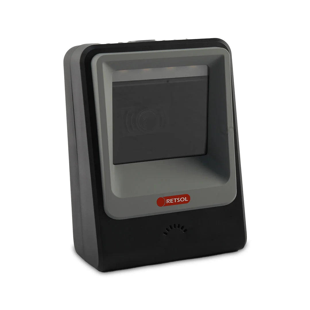 RETSOL PD2000+ 2D Presentation Barcode Scanner | Hands-Free USB QR & Barcode Reader | Auto Sensing POS Scanner | POSMEA India