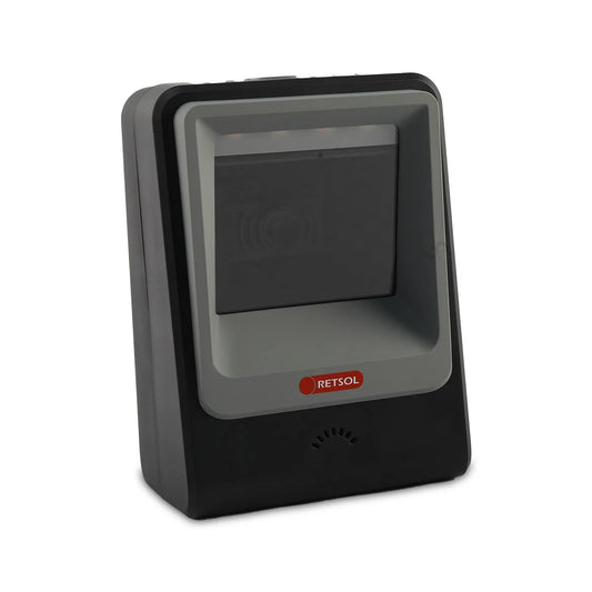 RETSOL PD2000+ 2D Presentation Barcode Scanner | Hands-Free USB QR & Barcode Reader | Auto Sensing POS Scanner | POSMEA India