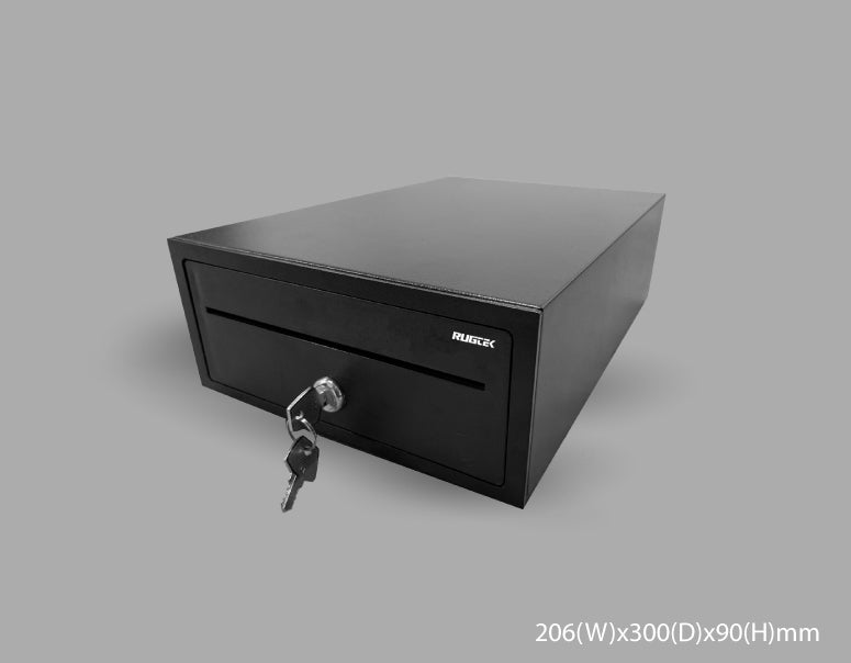 CR-205 Metal Cash Drawer | Compact POS Cash Drawer with RJ11 Connectivity for Retail & Pharmacy Billing