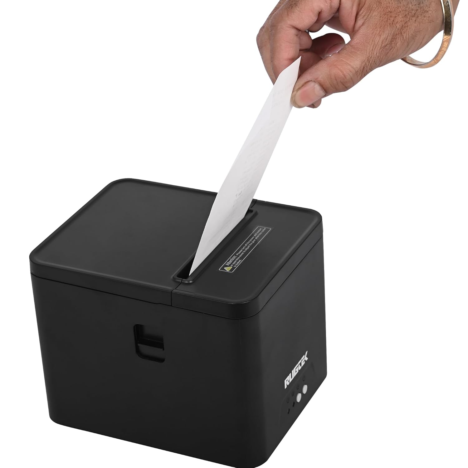Rugtek RP-82A Compact 3-Inch Thermal Printer | USB + LAN POS Receipt Printer for Retail & Restaurant Billing