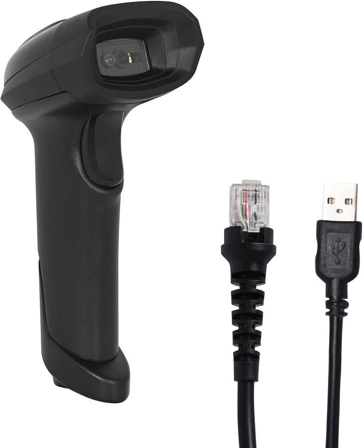 Rugtek LS-3002 2D Wired Barcode Scanner | High-Speed USB Barcode Scanner for Retail POS, Inventory & Pharmacy Billing