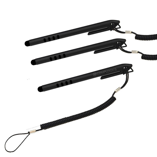 Zebra TC7X / TC51 / TC56 & MC9300 Stylus Pack of 3 with Coiled Tether | Part# SG-TC7X-STYLUS-03 | POSMEA India