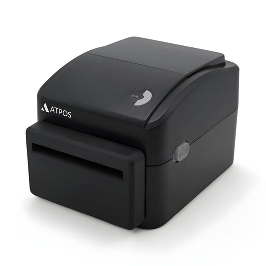 Atpos HQ490 300 DPI 4-Inch Thermal Transfer Barcode Label Printer | USB Direct Thermal & Ribbon Printer | POSMEA India