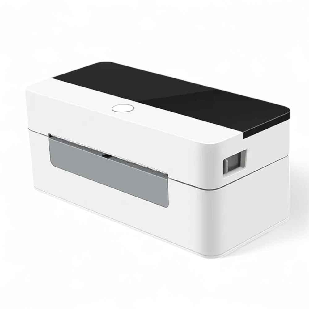 D463B 4-Inch Direct Thermal Barcode Label Printer with Label Stand | USB Shipping & Barcode Sticker Printer | 108mm