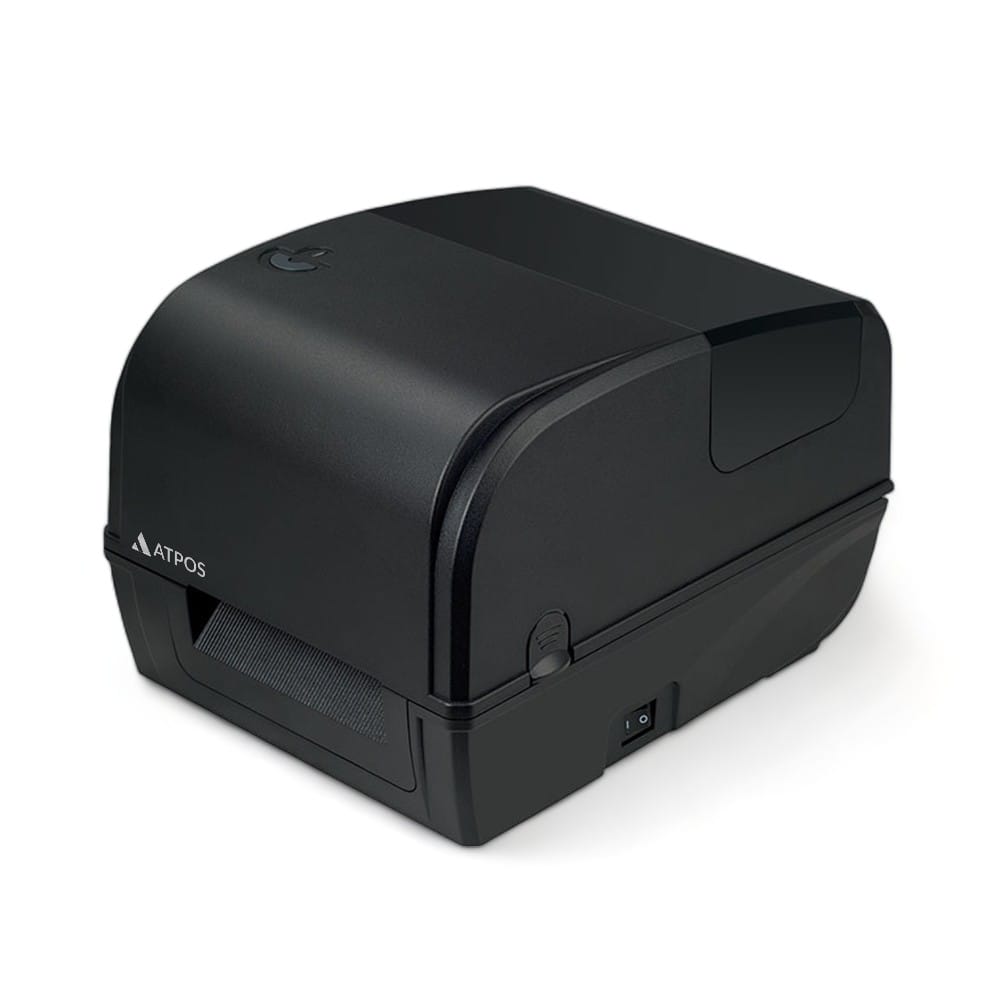 Atpos TT426B 110mm (4-Inch) Thermal Transfer Barcode Label Printer | USB + Bluetooth | Direct Thermal Ribbon Printer | POSMEA India