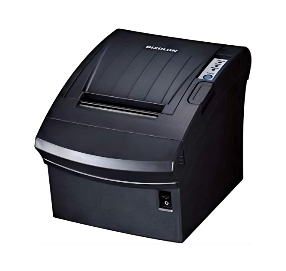 Black Bixolon thermal printer on a white background - BIXOLON SRP-350 Plus | Thermal Receipt Printer