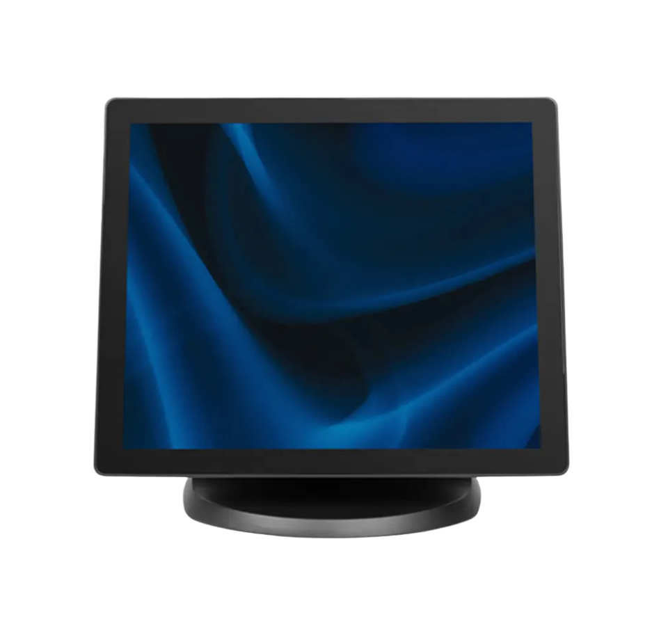Black computer monitor with blue screen on a white background Intel N5095 Retail & Restaurant Billing System India – POSMEA