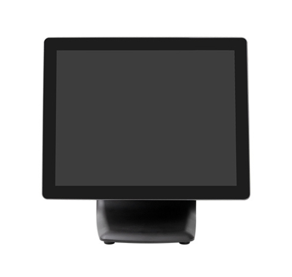 Black touchscreen monitor on a white background Premium Hanasis Restaurant POS Terminal India – POSMEA