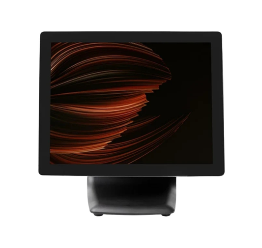 Black electronic device with a colorful abstract design on a white  background  Advanced Hanasis POS Billing System India – POSMEA