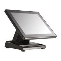 Touchscreen display on a stand with a white background - POSIFLEX TM-3115E 15.6” Full HD Touch Screen Monitor for Retail & Restaurant POS Systems