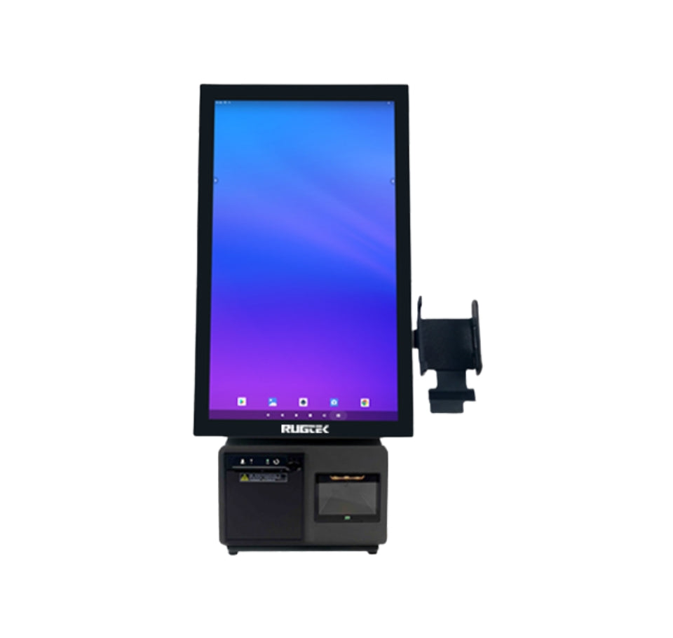 Posiflex KT2 Multi-functional Smart Android Kiosk | Self-Ordering Restaurant & Retail Touchscreen Kiosk