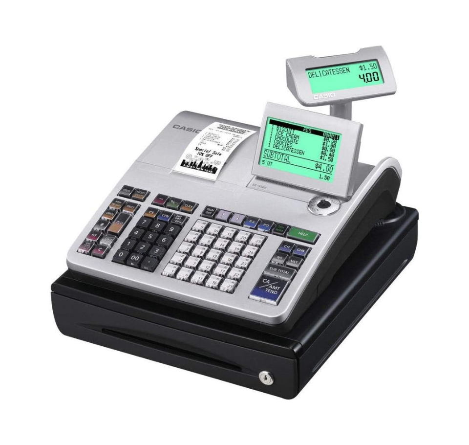 Cash Register Casio SE-S400 Electronic Cash Register with Cash Drawer