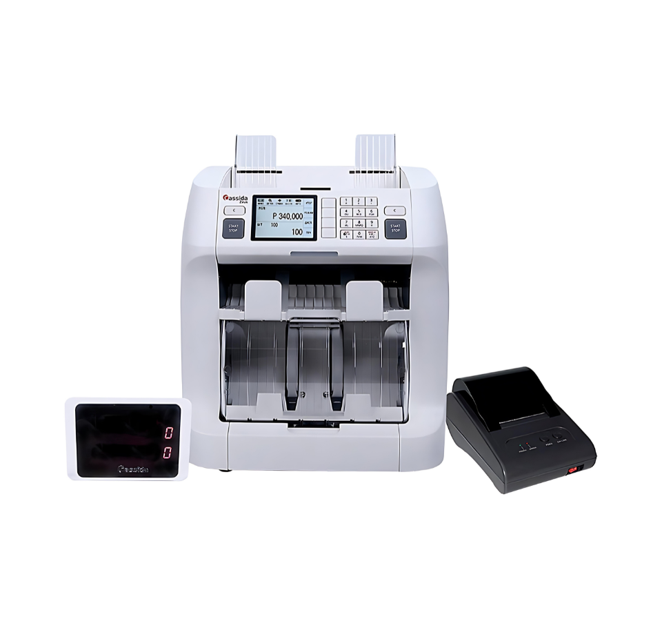 Cassida Zeus 2-Pocket Currency Sorting Machine – Professional Cash Sorter India