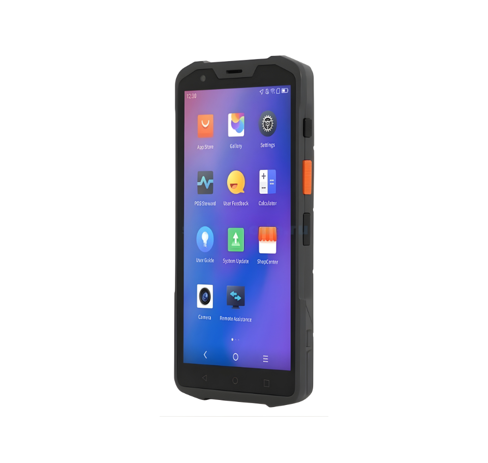 Rugged smartphone with a protective case on a white background   Rugged Smart Handheld POS for Retail & Delivery in India – POSMEA