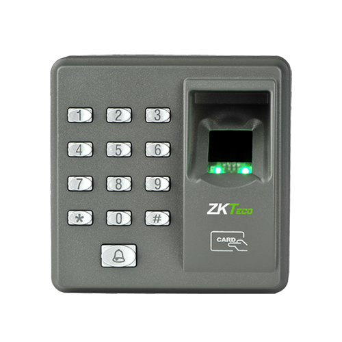 ZKTeco fingerprint and keypad reader on a white background - Buy ZKTeco X7 Fingerprint Access Control & Time Attendance System in India | POSMEA India