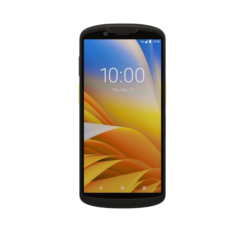 Smartphone with a colorful display on a white background  - Zebra TC58 Rugged Android Mobile Computer | 2D Scanner, Wi-Fi 6, NFC India – POSMEA