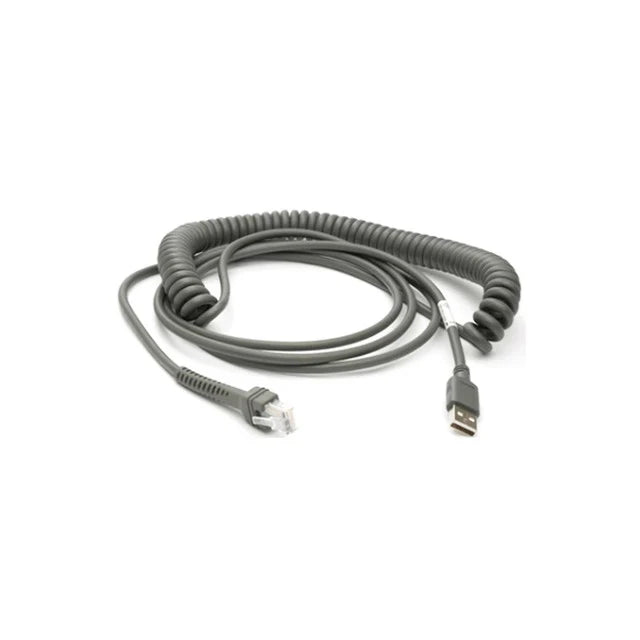 Zebra USB Connection Cable 2.7m Coiled U12 | CBA-U12-C09ZAR | India