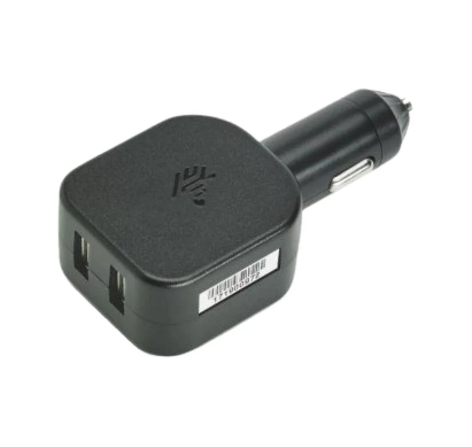 Zebra Vehicle USB Charger with Dual USB-A Ports 5V 2.5A CHG-AUTO-USB1-01 India