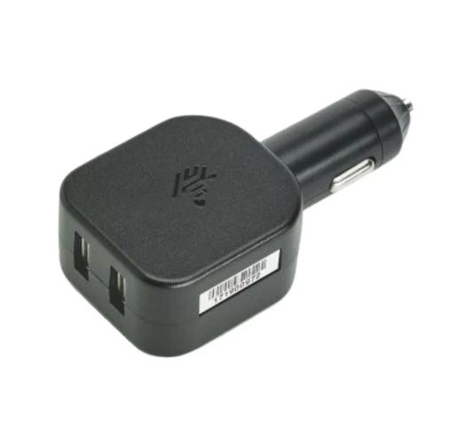 Zebra Vehicle USB Charger with Dual USB-A Ports 5V 2.5A CHG-AUTO-USB1-01 India