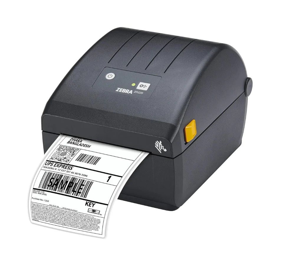 Zebra ZD220 ZD22042-D1EG00EZ Barcode Label Printer in India | Desktop Thermal Printer