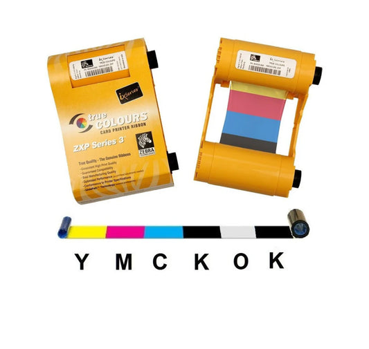 Zebra ZXP Series 3 YMCKOK Color Ribbon 800033-848 | 165 Prints Card Printer Ribbon India