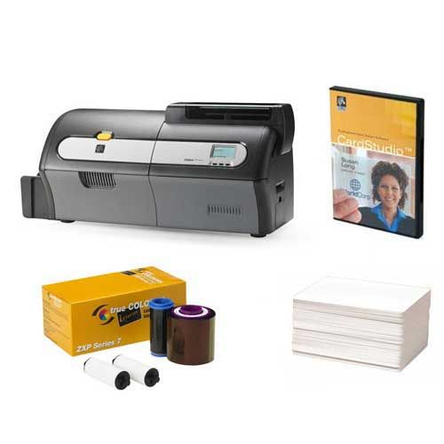 Zebra ZXP Series 7 Dual-Side ID Card Printer Bundle – YMCKO Ribbon, Software & PVC Cards India | POSMEA