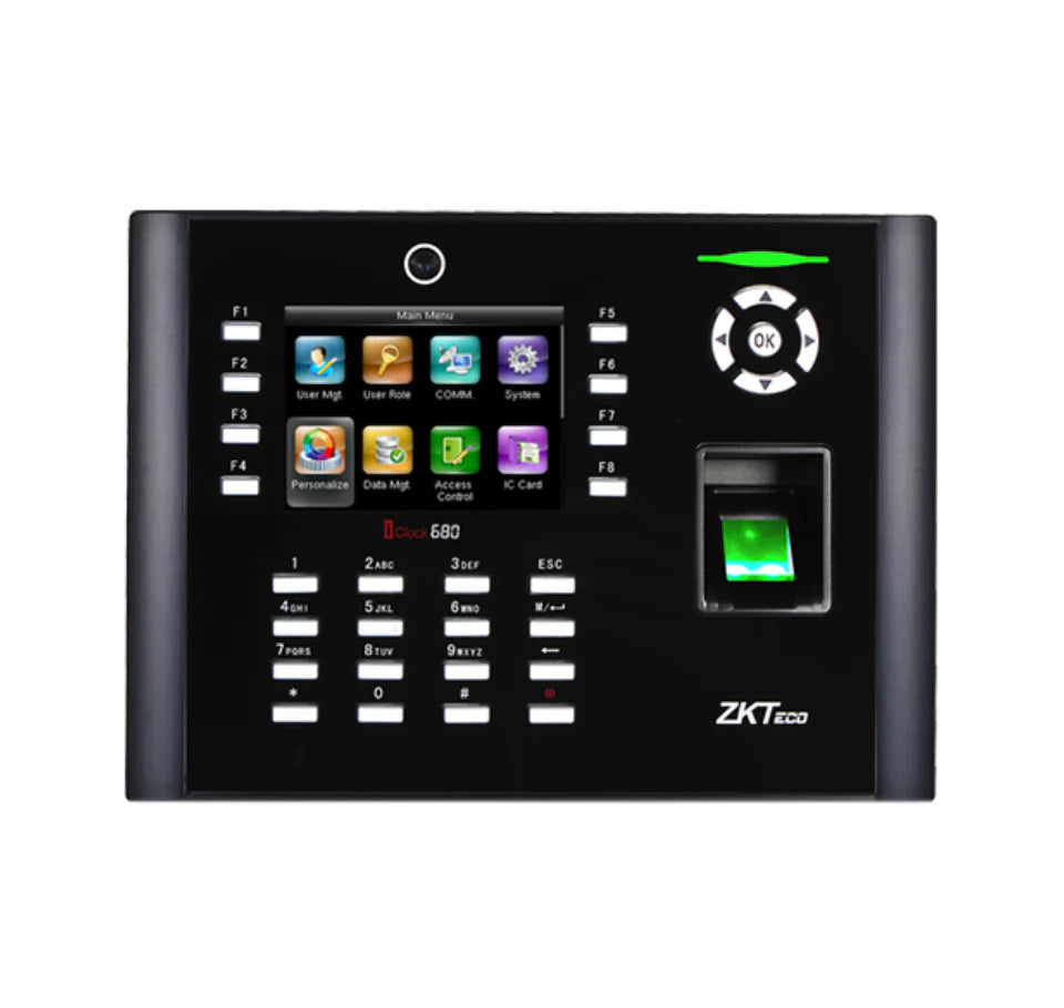 ZKTeco iClock 680 with Camera Fingerprint Reader | Biometric Device India & India 2025 Price