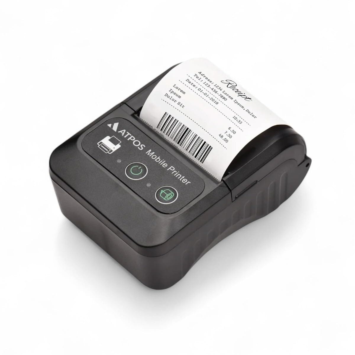 Atpos HL450 58mm Portable Thermal Receipt Printer | Bluetooth Rechargeable Mobile POS Printer for Android & Retail Billing | POSMEA India