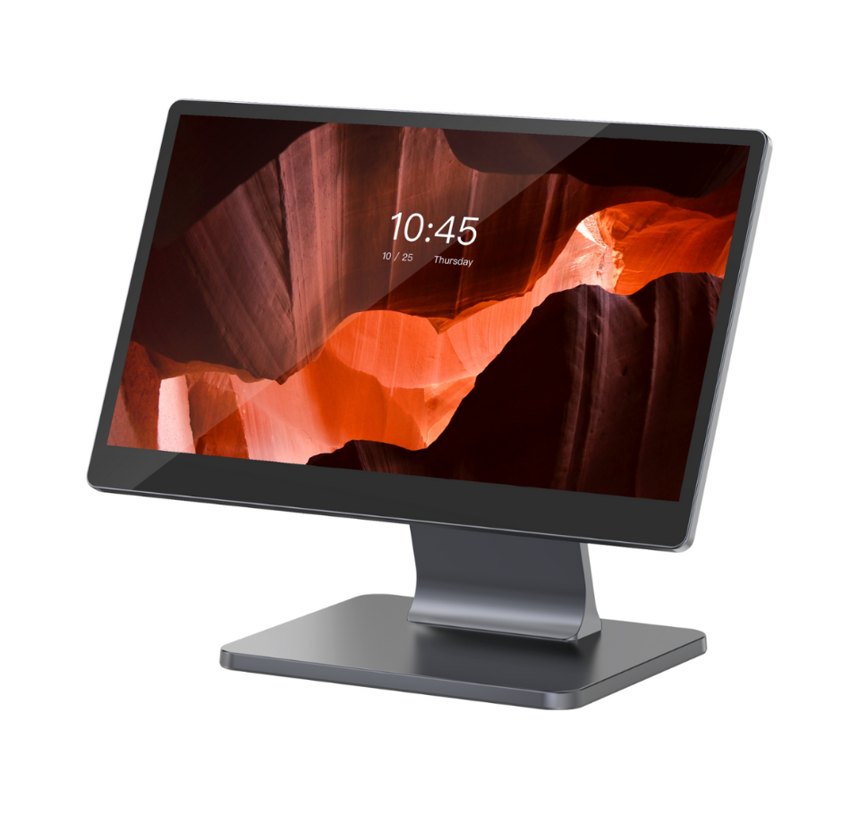 Computer monitor with a landscape display on a white background - Affordable iMin POS Machine in India – POSMEA